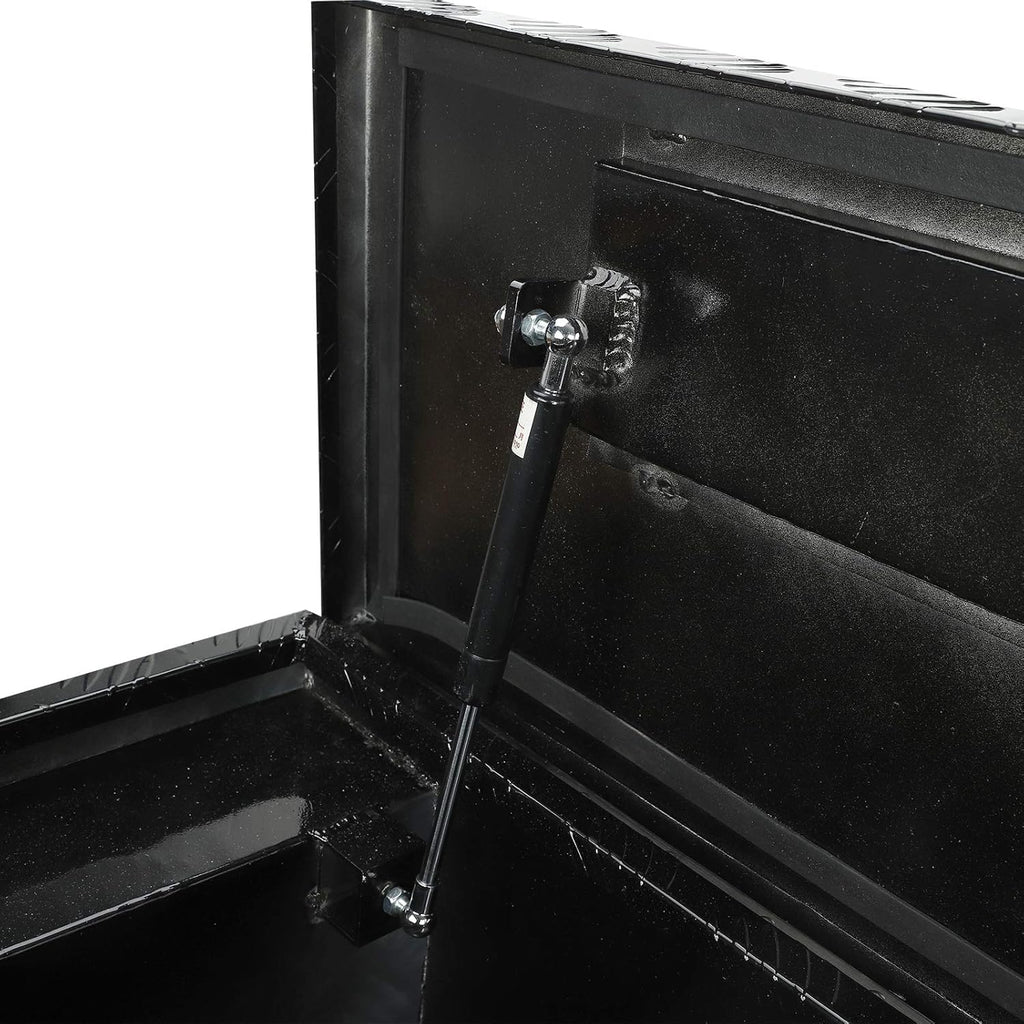Black Aluminum Heavy Duty Truck Bed Tool Box with Lock & Keys Q671