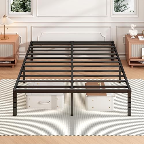 14 Inch Twin Size Metal Platform Bed Frame with Under Bed Storage L501828