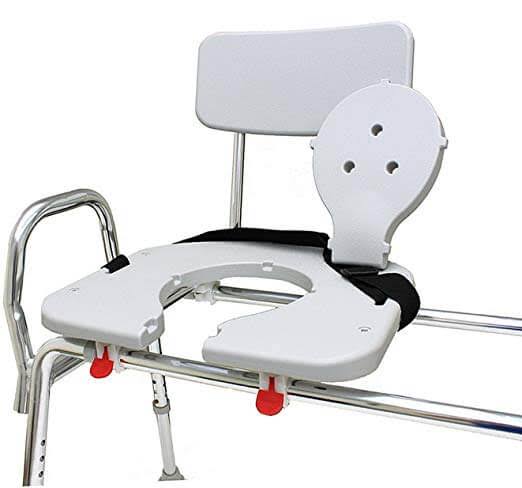 Sliding Transfer Bench with Cut-Out Swivel Seat H29939