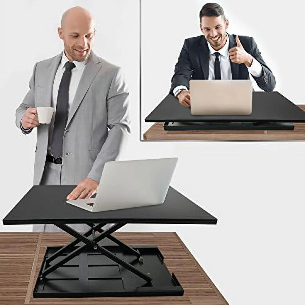 Adjustable Black Standing Desk Converter A6623