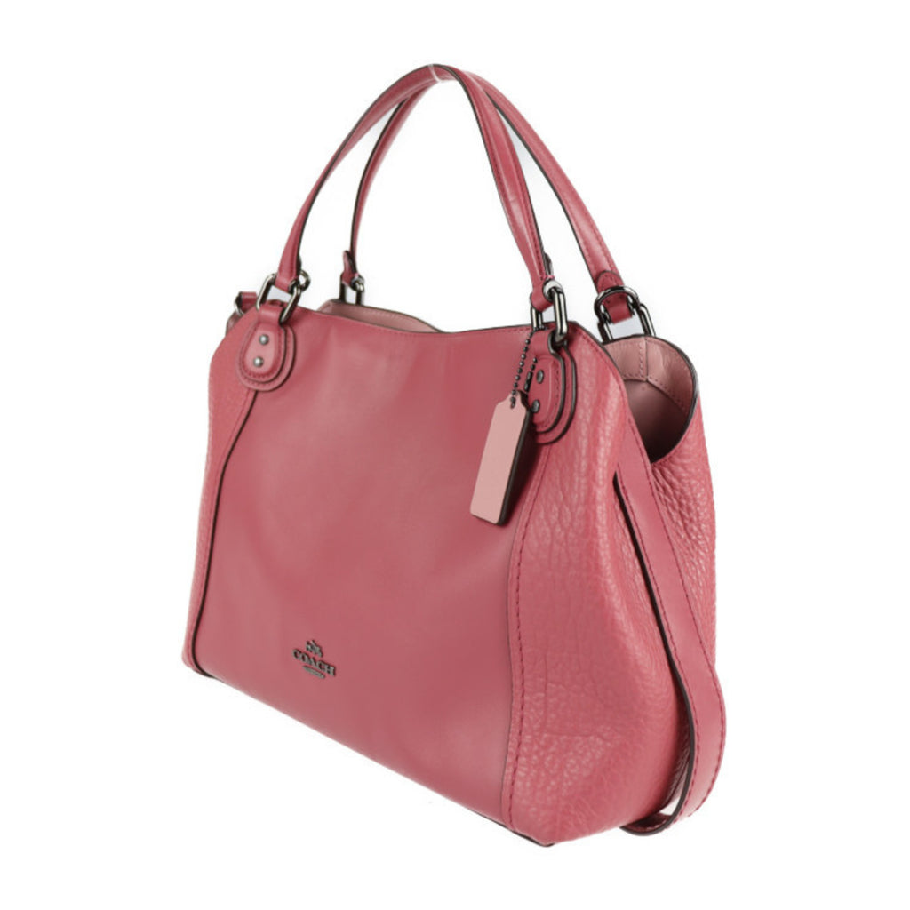 Pink Leather 2WAY Shoulder Bag Z4225