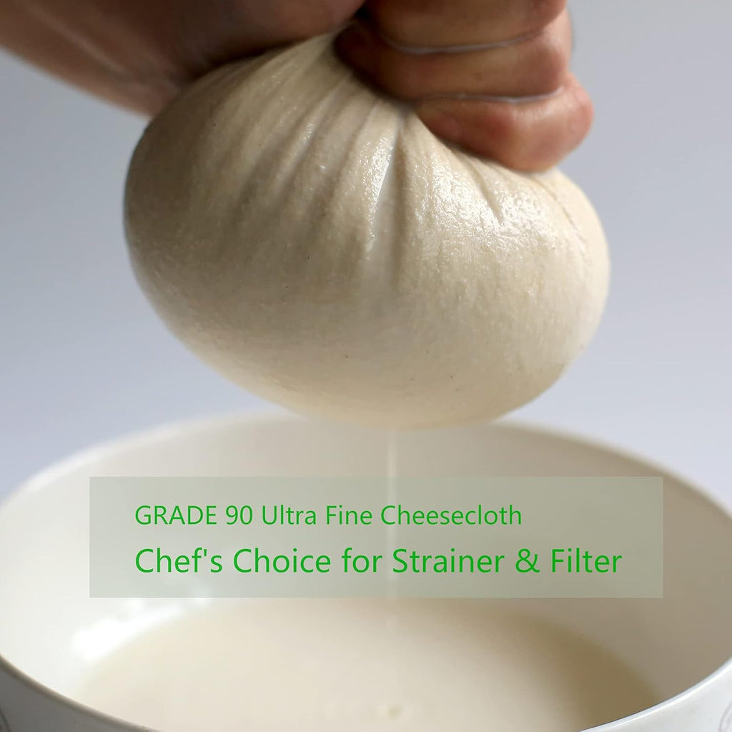 100% Cotton Unbleached Fine Cheesecloth, 54 Sq Feet, Pack of 2 P1346