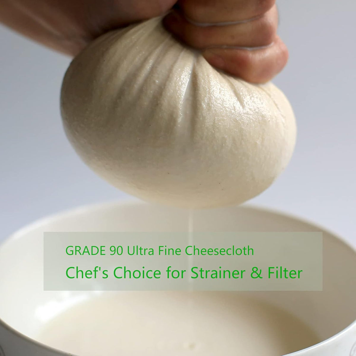100% Cotton Unbleached Fine Cheesecloth, 54 Sq Feet, Pack of 2 P1346