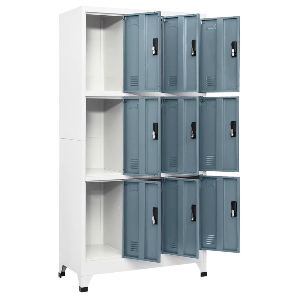 9 Lockable Doors Steel Storage Cabinet K9629