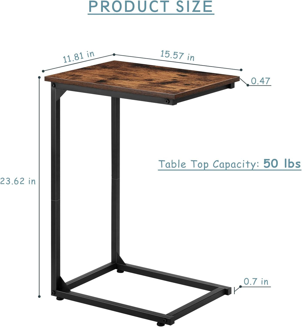 C Shaped Side Table Set of 2 T241010