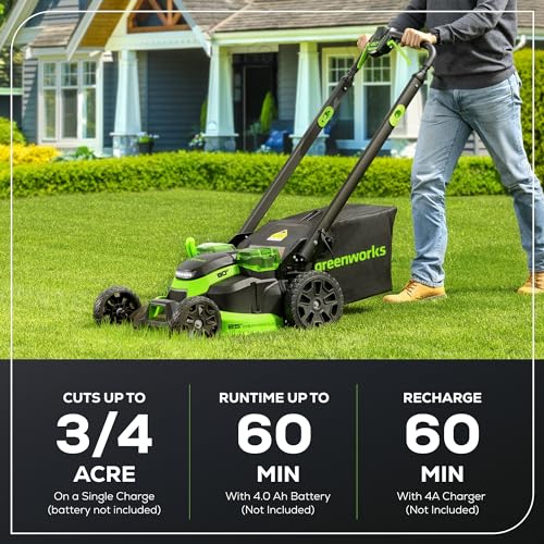 80V 25" Brushless Cordless Self-Propelled Dual Blade Lawn Mower R6715