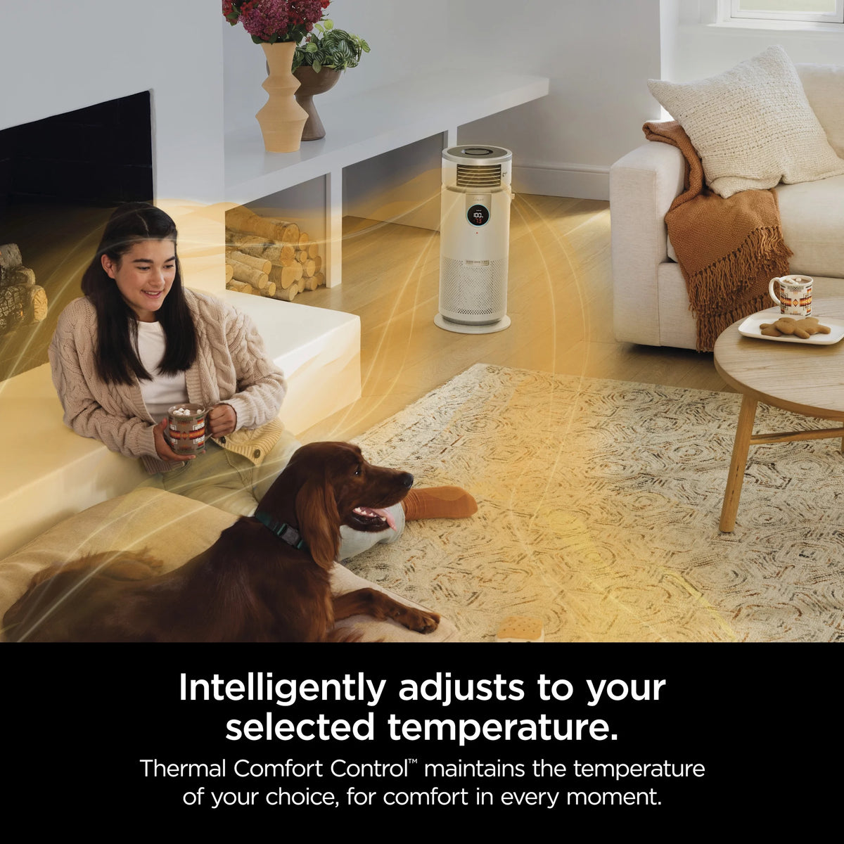 3-in-1 Air Purifier, Heater & Fan, HEPA Filter, White L218538
