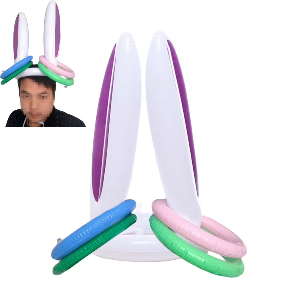 5pcs Inflatable Bunny Rabbit Ears Ring Toss Game Kids Party Favor Toys S716