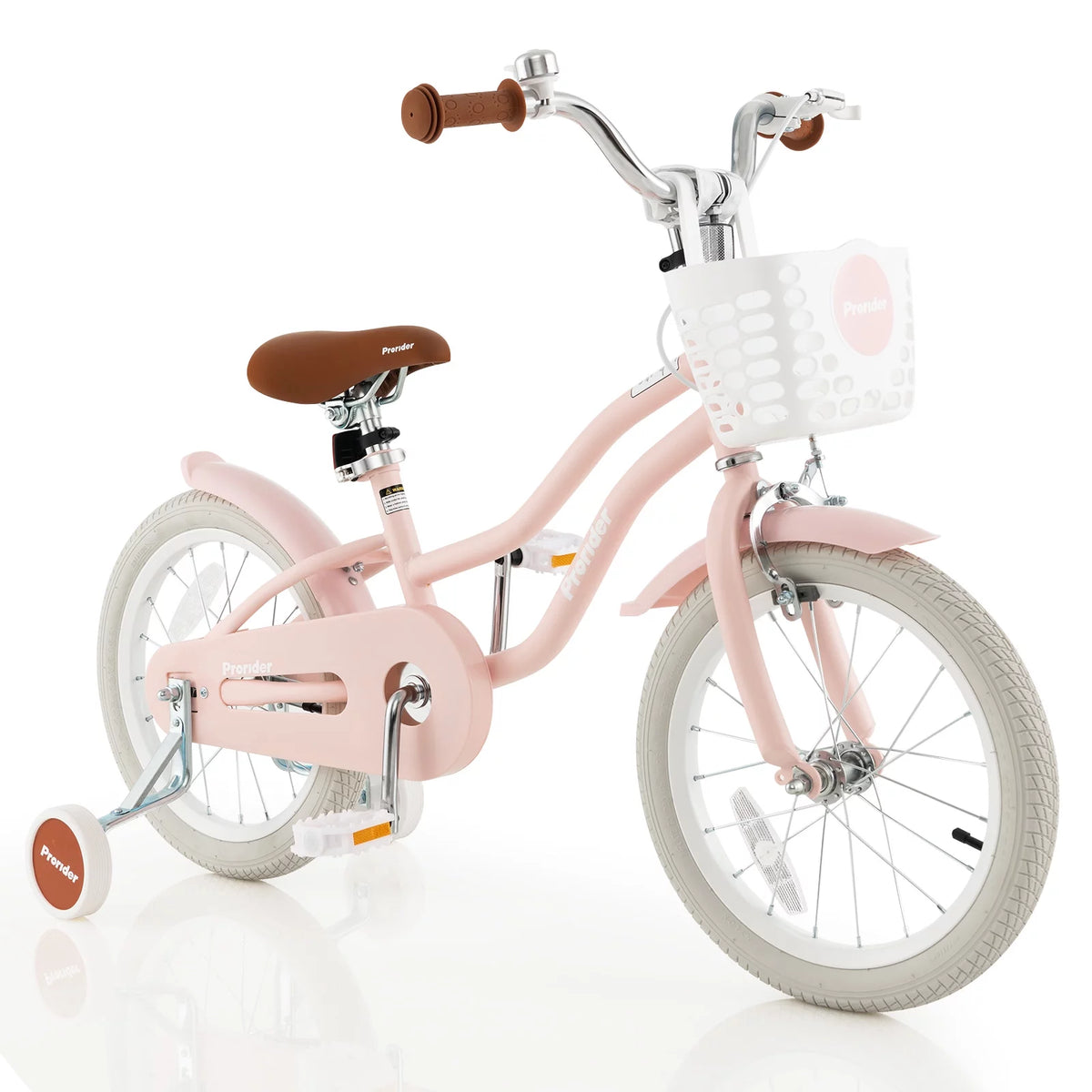 Pink 16'' Kids Bike with Training Wheel J5738