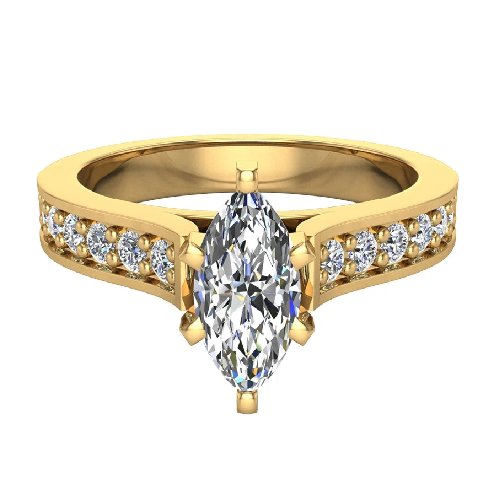 Marquise Cut Diamond Ring 14K Gold 1.00 CT TW H408371
