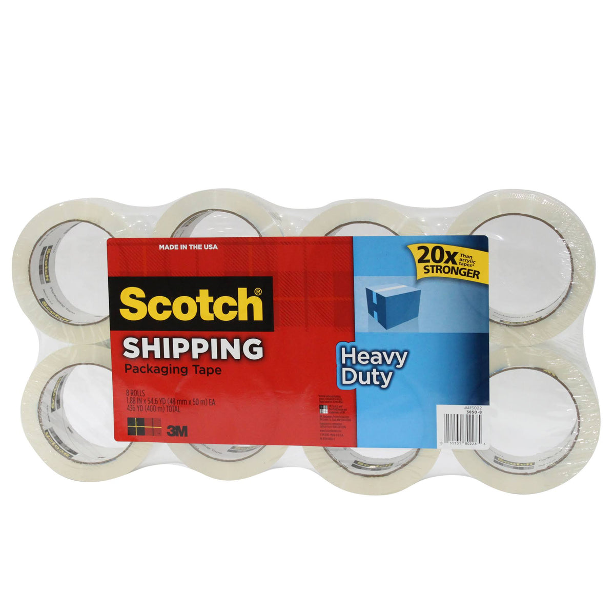 Heavy Duty Shipping-Packaging Tape 8 pack V23768