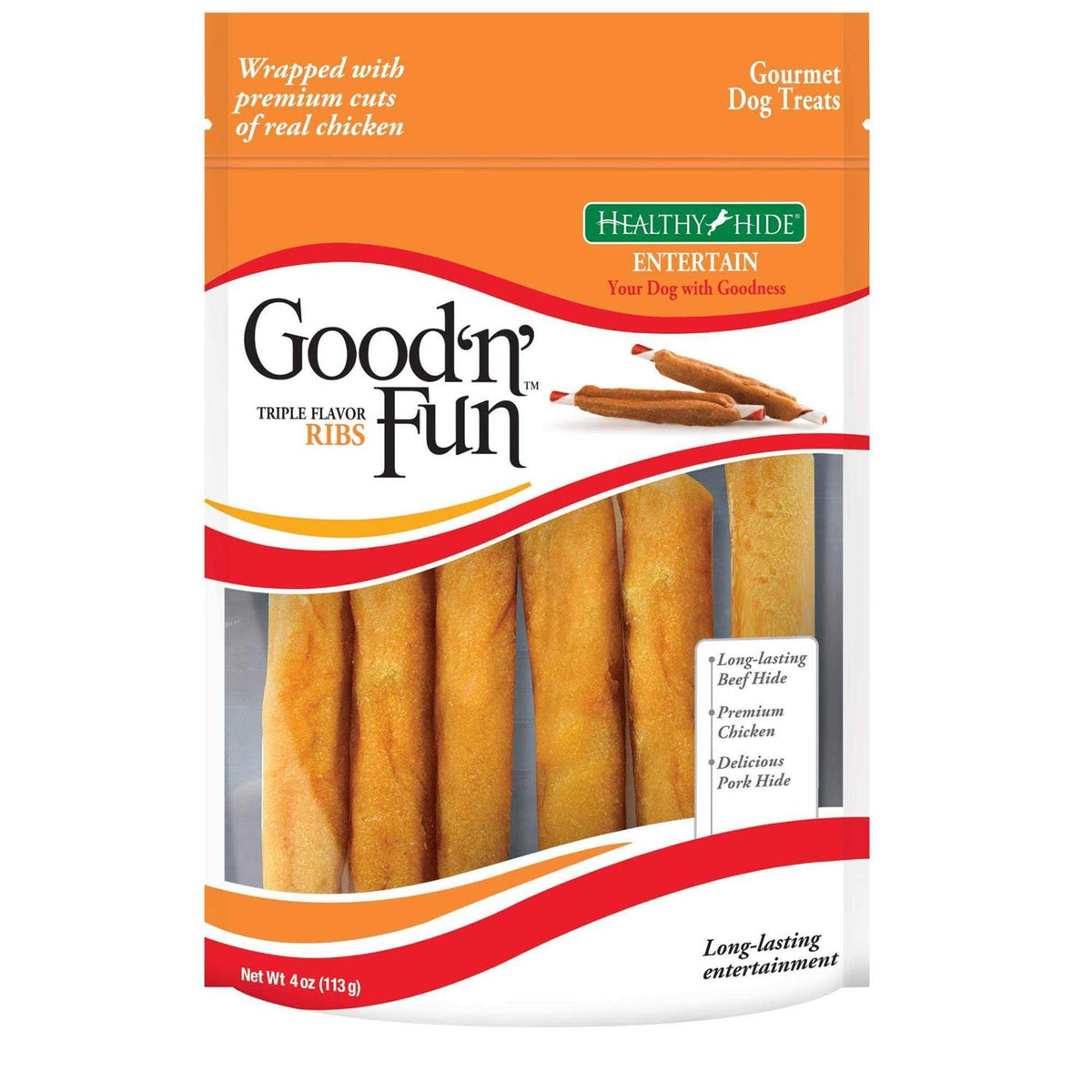 Healthy Hide Good n Fun Triple Flavor Ribs E355