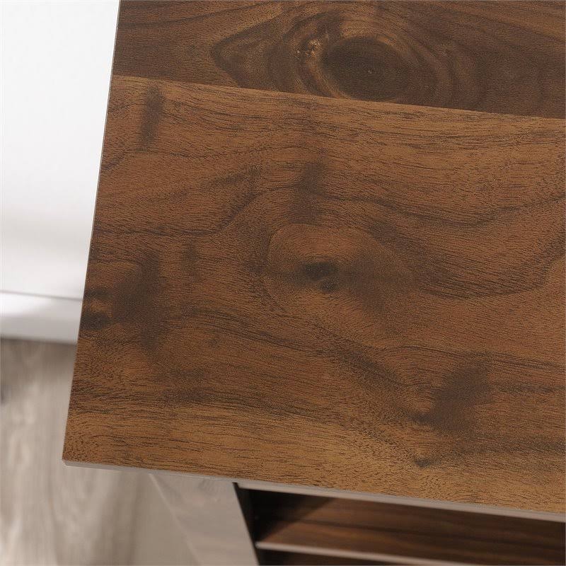 5-Shelf Bookcase with Doors in Grand Walnut X44157