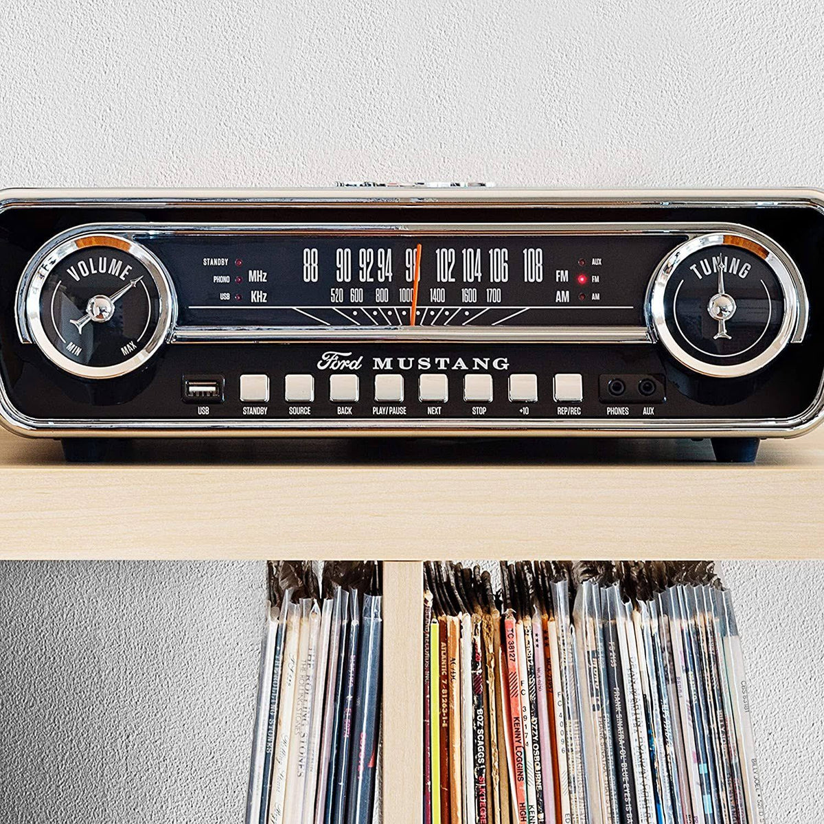 Black 4-in-1 Classic Music Center L92674