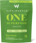 Super Greens Powder with Prebiotics Probiotics Digestive Enzymes Berry Flavor 25 Servings D41397