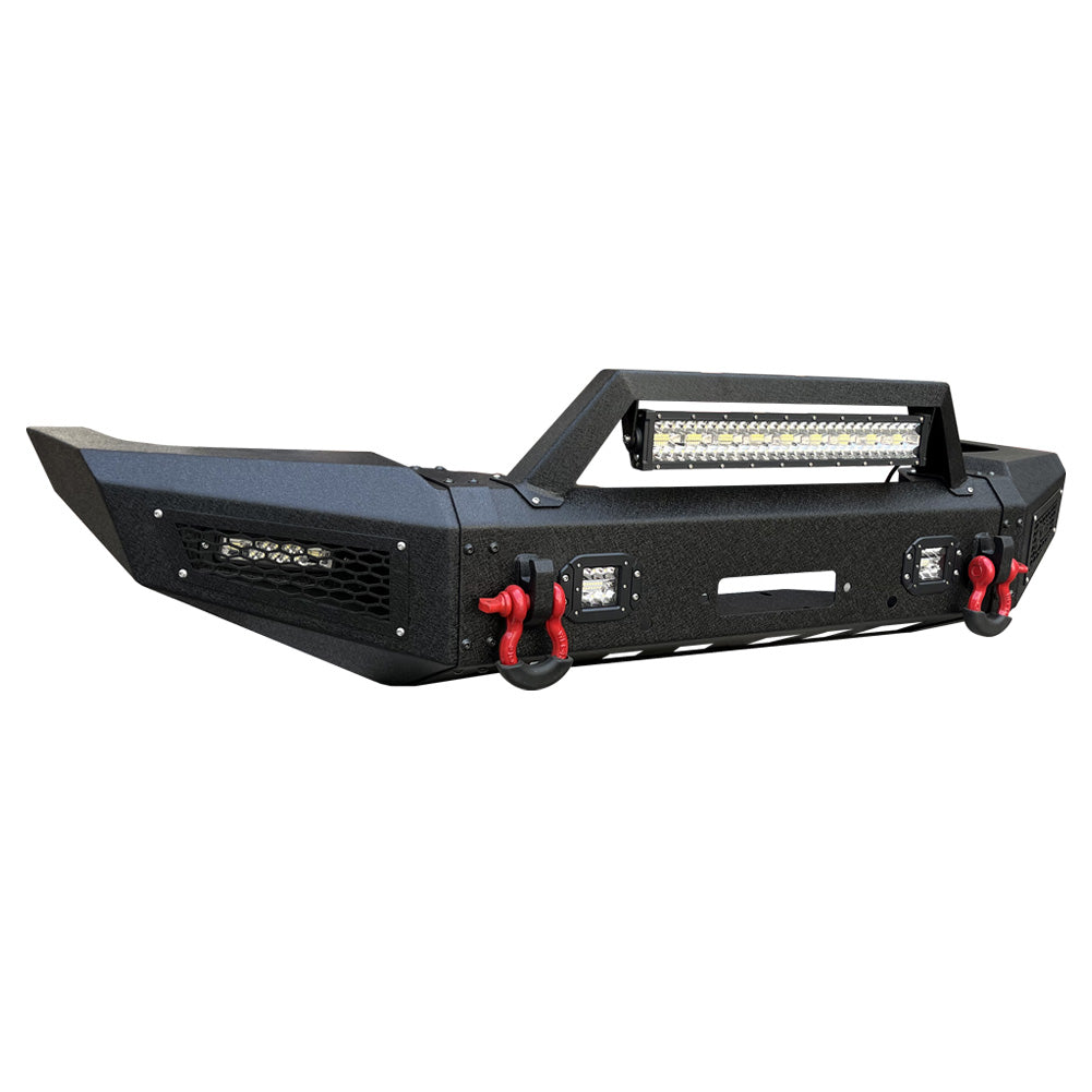Front Rear Bumpers for 1998-2003 Dodge Durango with Winch Seat (Steel) U75950