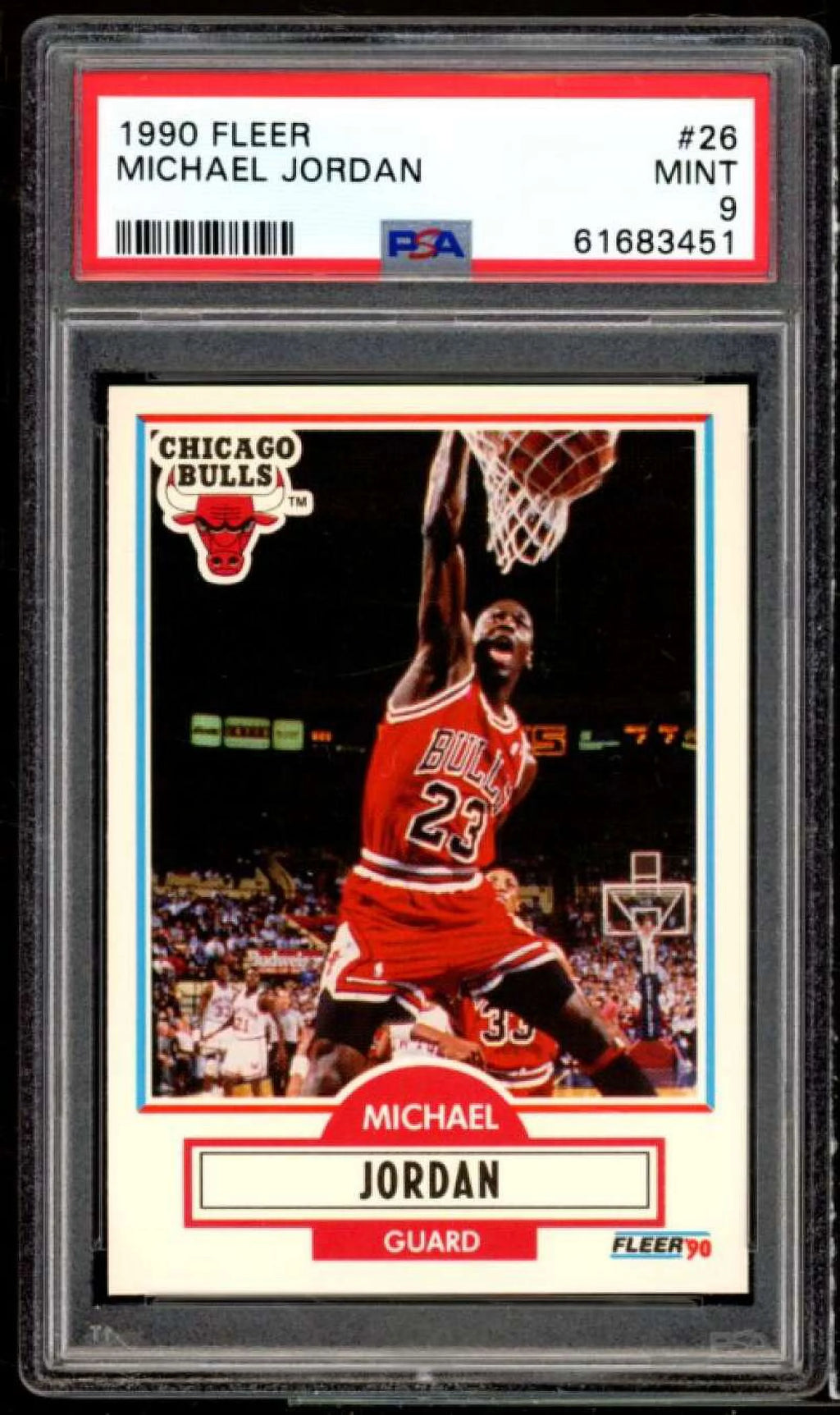 1990-91 Fleer #26 PSA 9 Card H92301