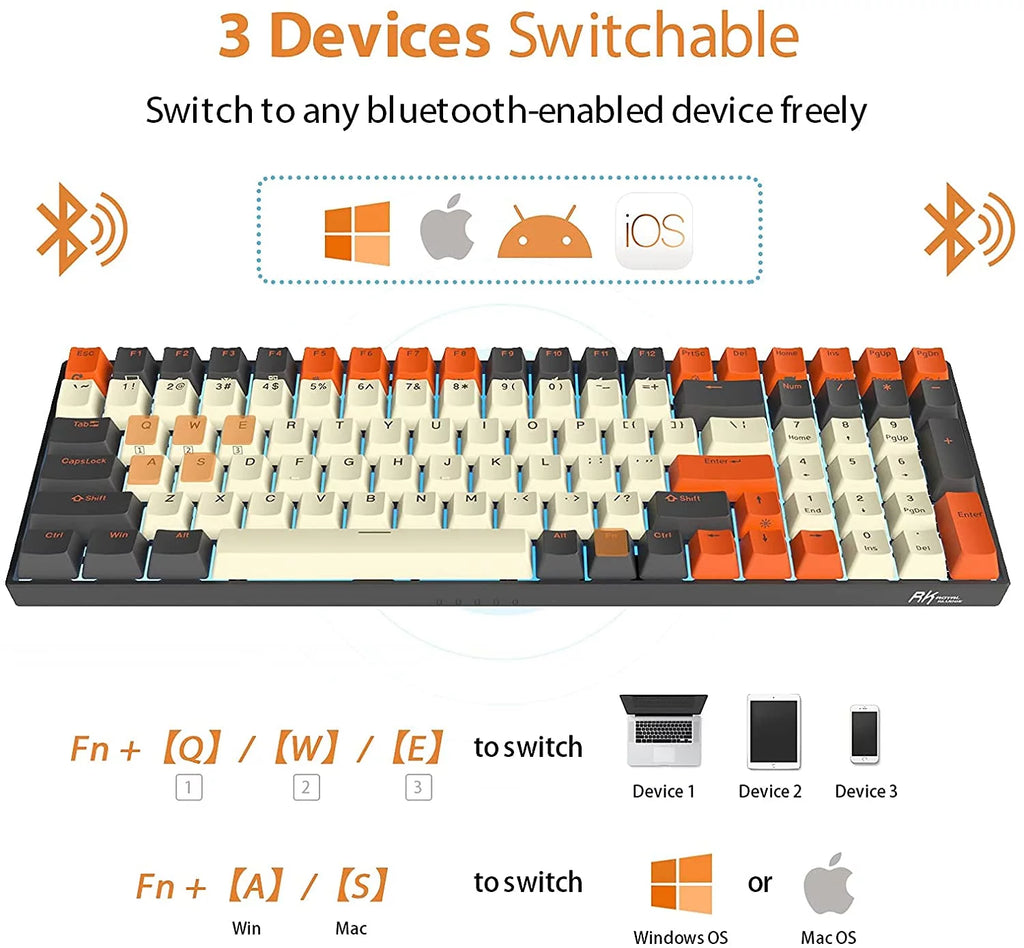 100-key Wireless Mechanical Keyboard V3256