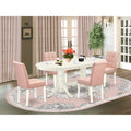 5 Piece Dining Table Set with Oval Table and 4 Chairs P553
