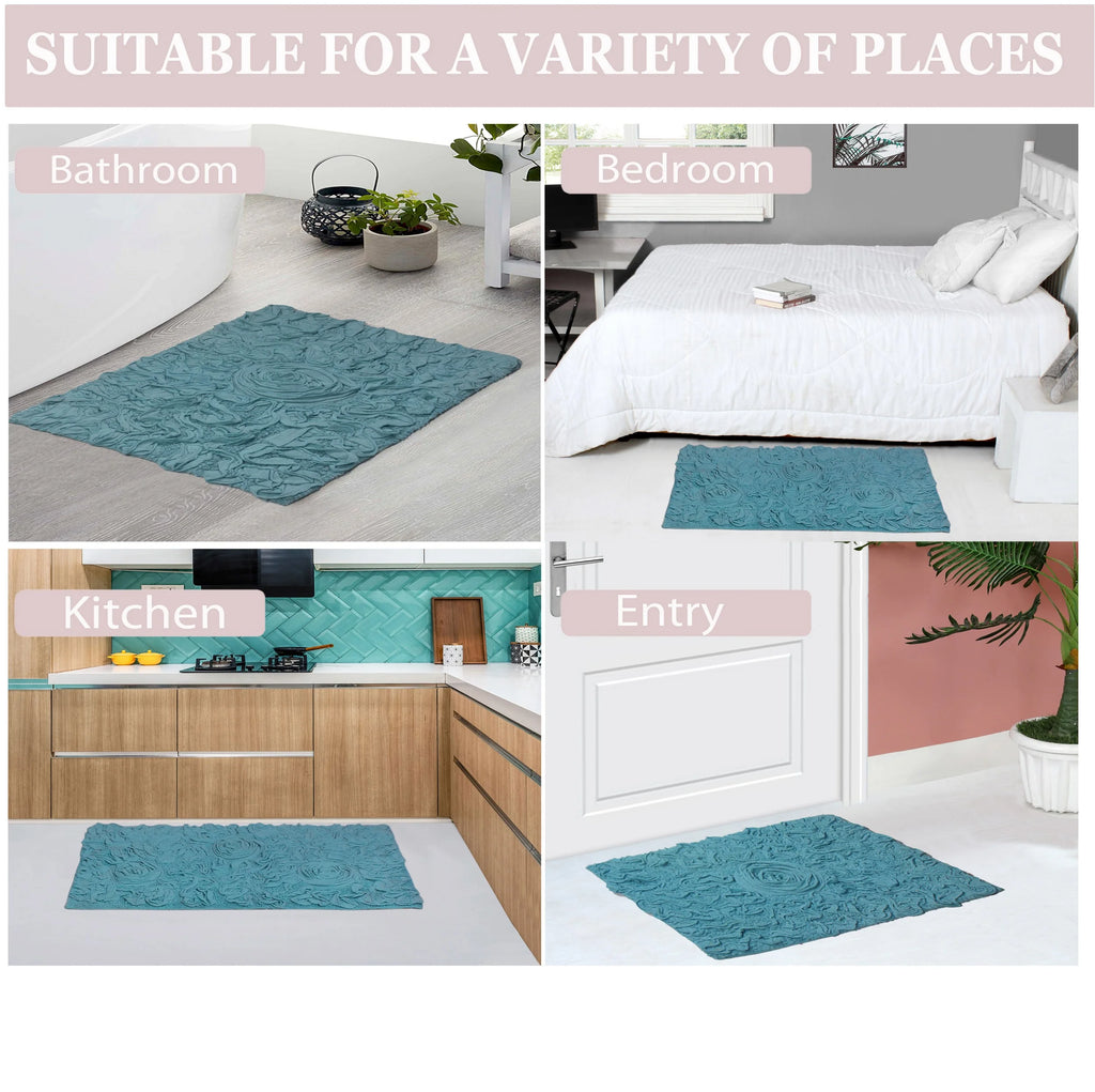 Blue Cotton Toilet Seat Lid Cover L712291