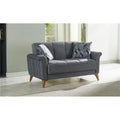 Anthracite Convertible Loveseat Sleeper F5417