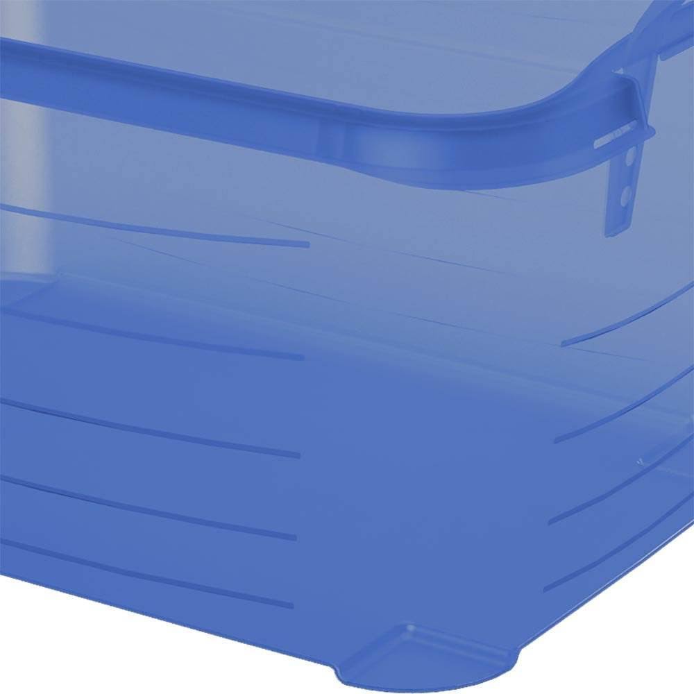 Blue Stackable Storage Box 55 Quart 6 Pack Y69557