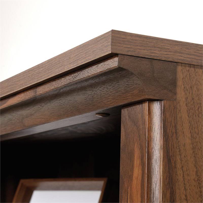5-Shelf Bookcase with Doors in Grand Walnut X44157