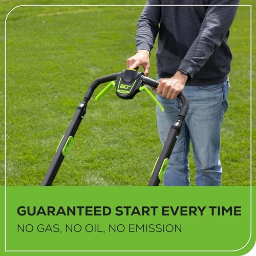 80V 25" Brushless Cordless Self-Propelled Dual Blade Lawn Mower R6715