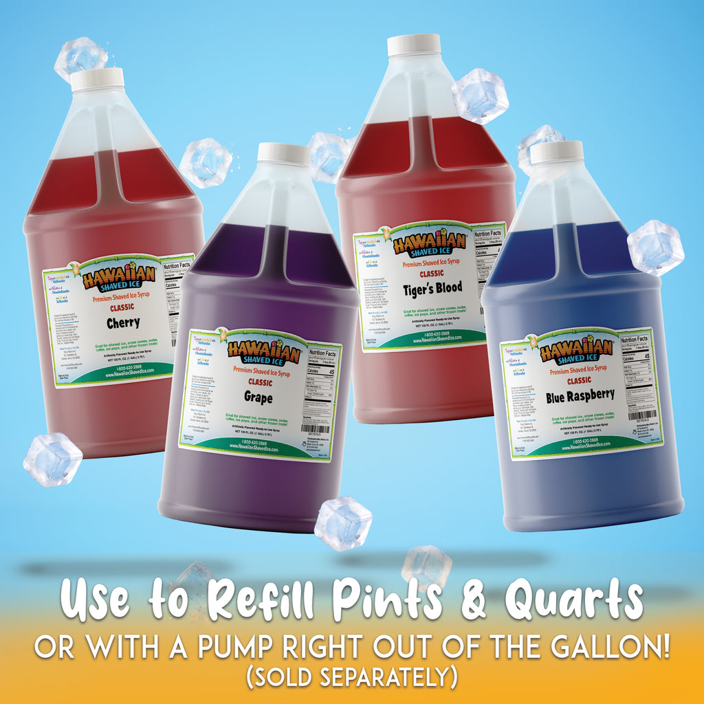 4 Gallon Shaved Ice Syrup Pack A795