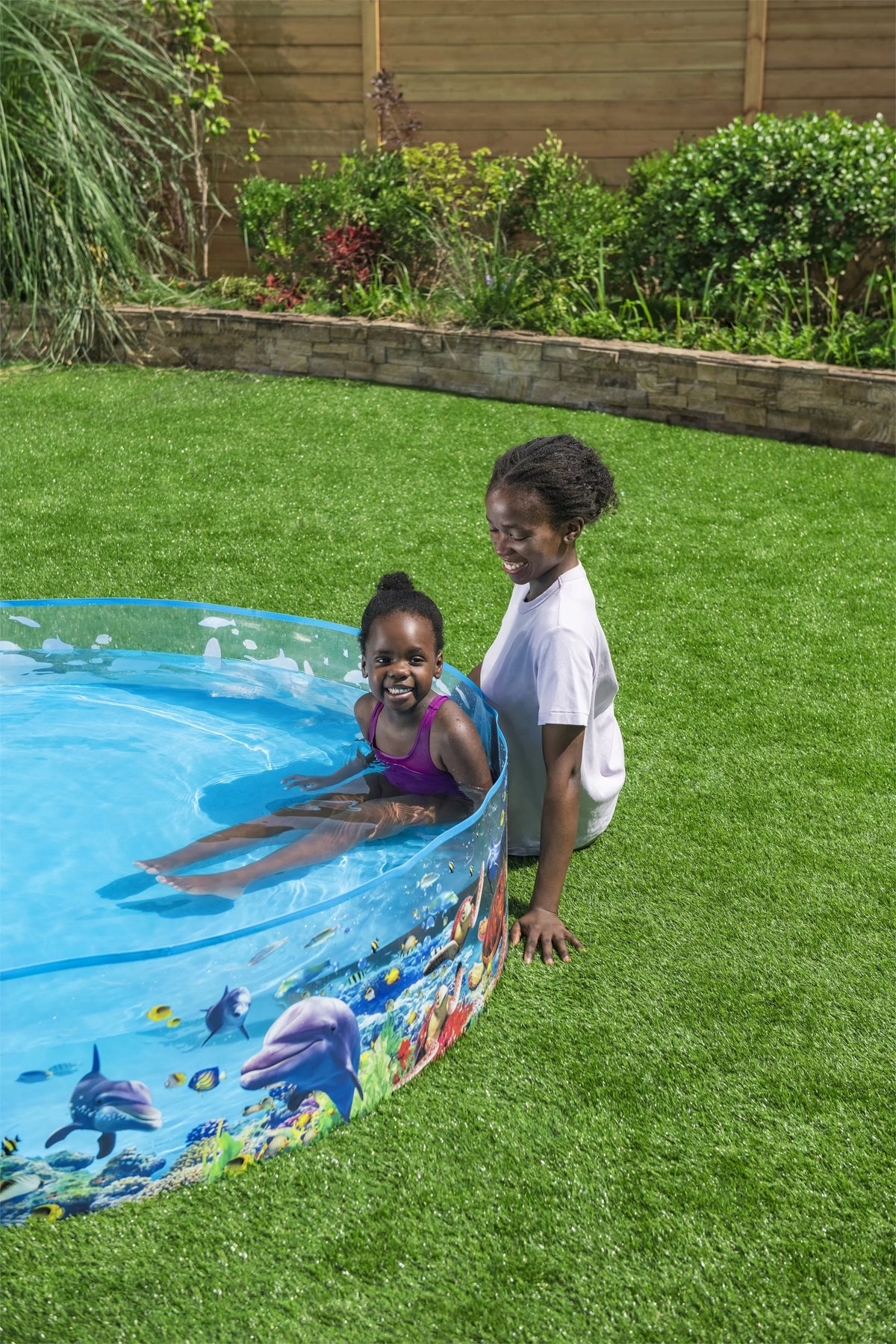 Round Above-Ground Kiddie Pool 8' x 18 C675612