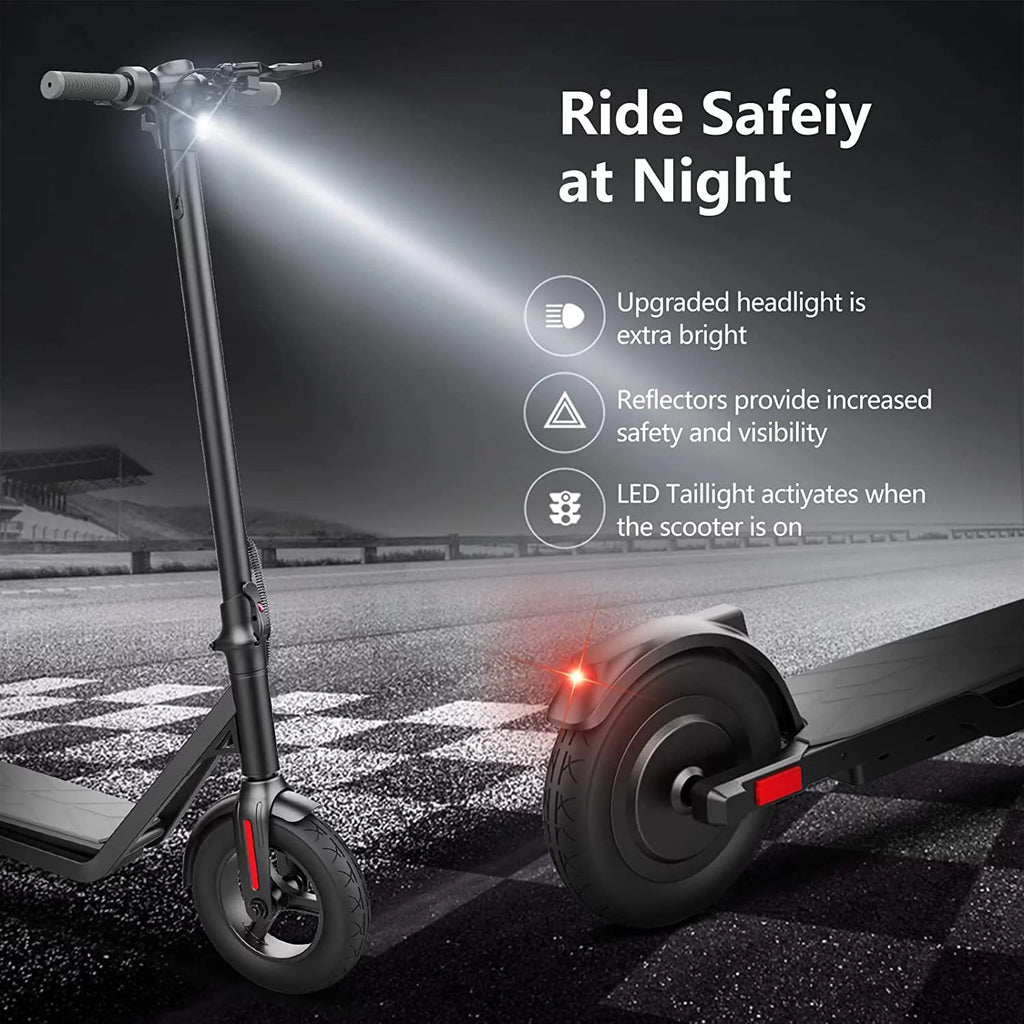 Electric Scooter 450W Motor 22 Miles Range 19MPH 10in Solid Tires Folding A15800