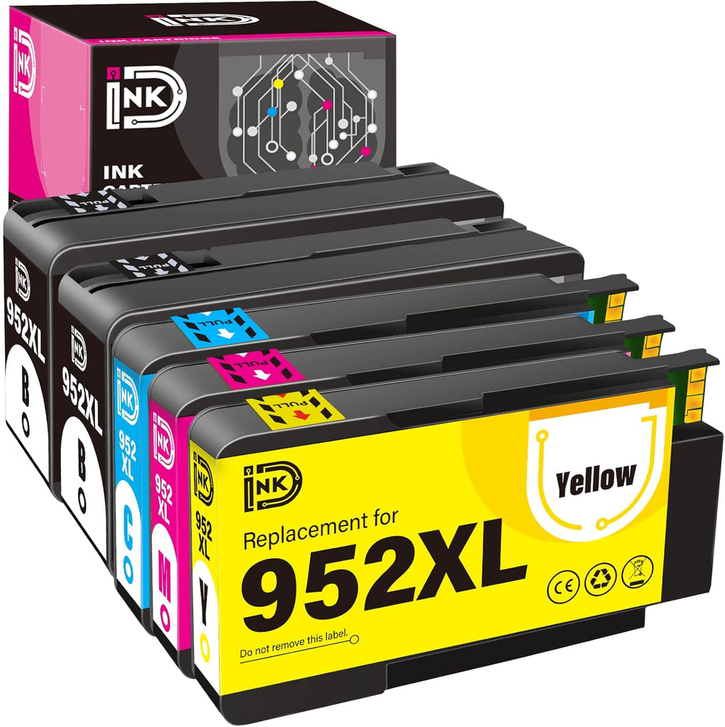 Compatible Ink Cartridges for HP 952 XL OfficeJet Pro Printers, 5-Pack U961