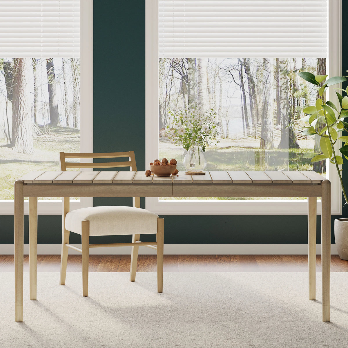 Acacia Wood 6 Seater Dining Table R239292