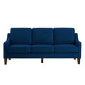 3 Piece Sofa Couch with Scooped Armrest W42887
