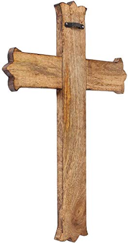 18 x 12 Inches Wooden Crucifix Cross Wall Hanging H25261