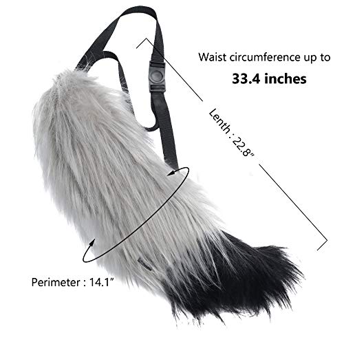 Plush Tail and Ears Faux Fur Animal Fox Wolf Costume Kit R86992
