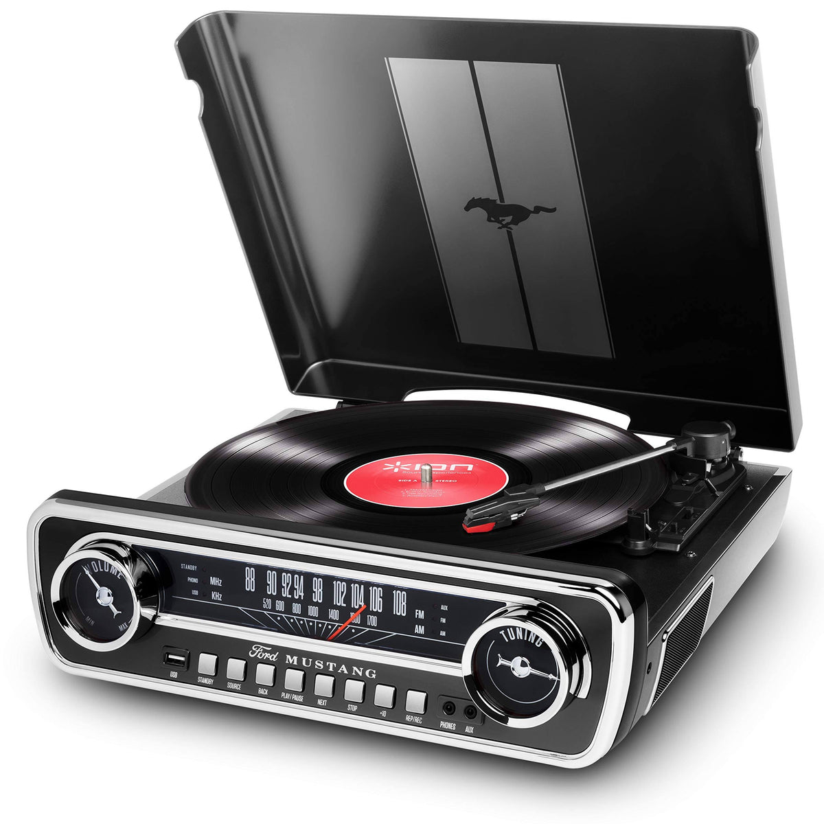 Black 4-in-1 Classic Music Center L92674