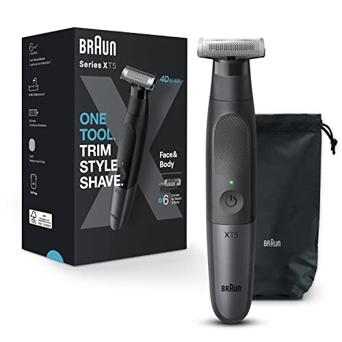 Hybrid Electric Beard Trimmer & Body Shaver, Waterproof I194385