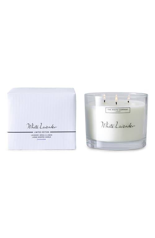 White Lavender Large Candle O797