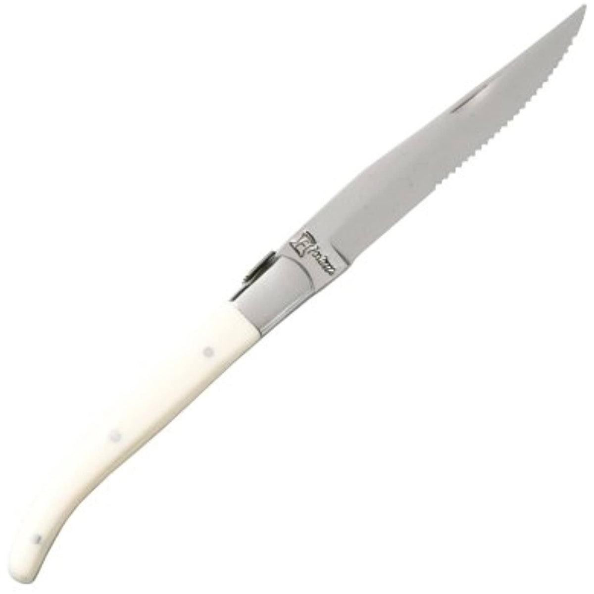 Serrated Steak Knife, 9.25-Inch, Blonde Handle, Set of 6 M70000