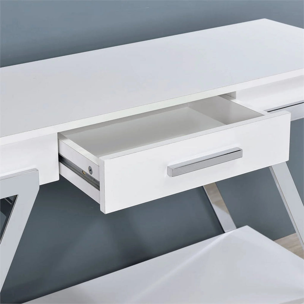 White Wood 3-Piece Coffee Table Set M7343