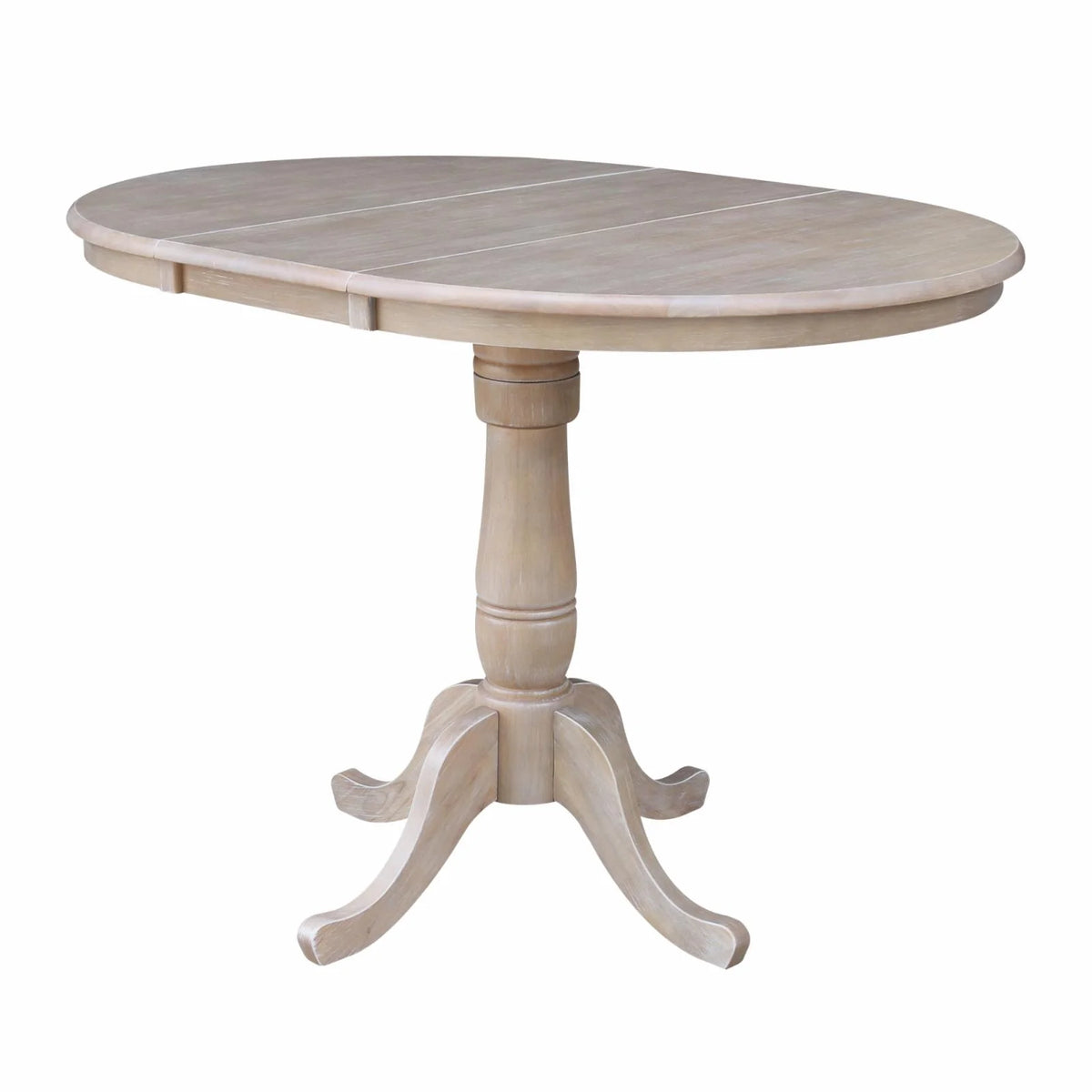 36" Round Top Pedestal Table with 12" Leaf M284