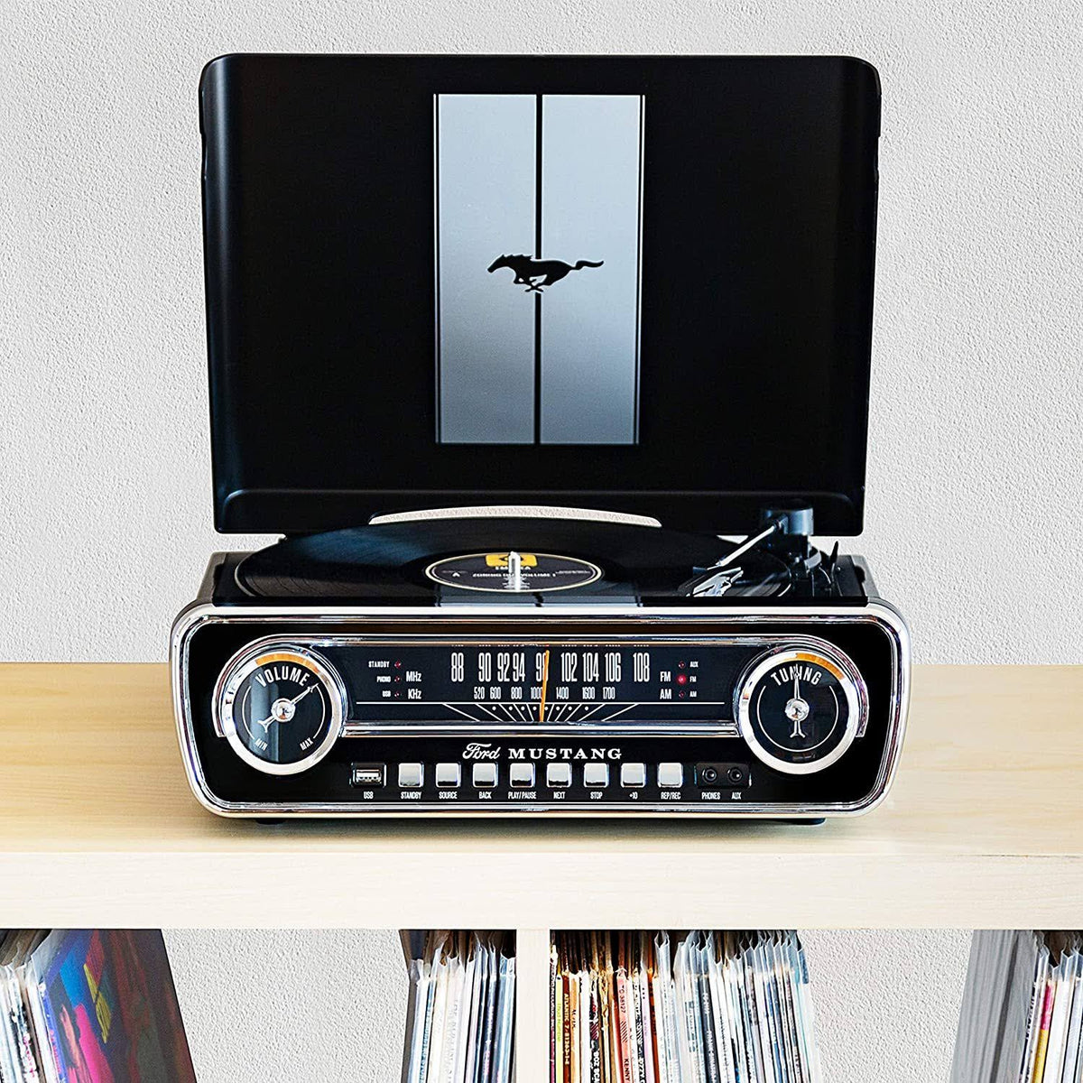 Black 4-in-1 Classic Music Center L92674