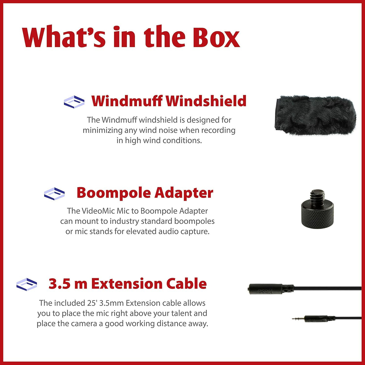 Boom Kit with Windmuff, Boom Stand, Adapter, Cable J23861