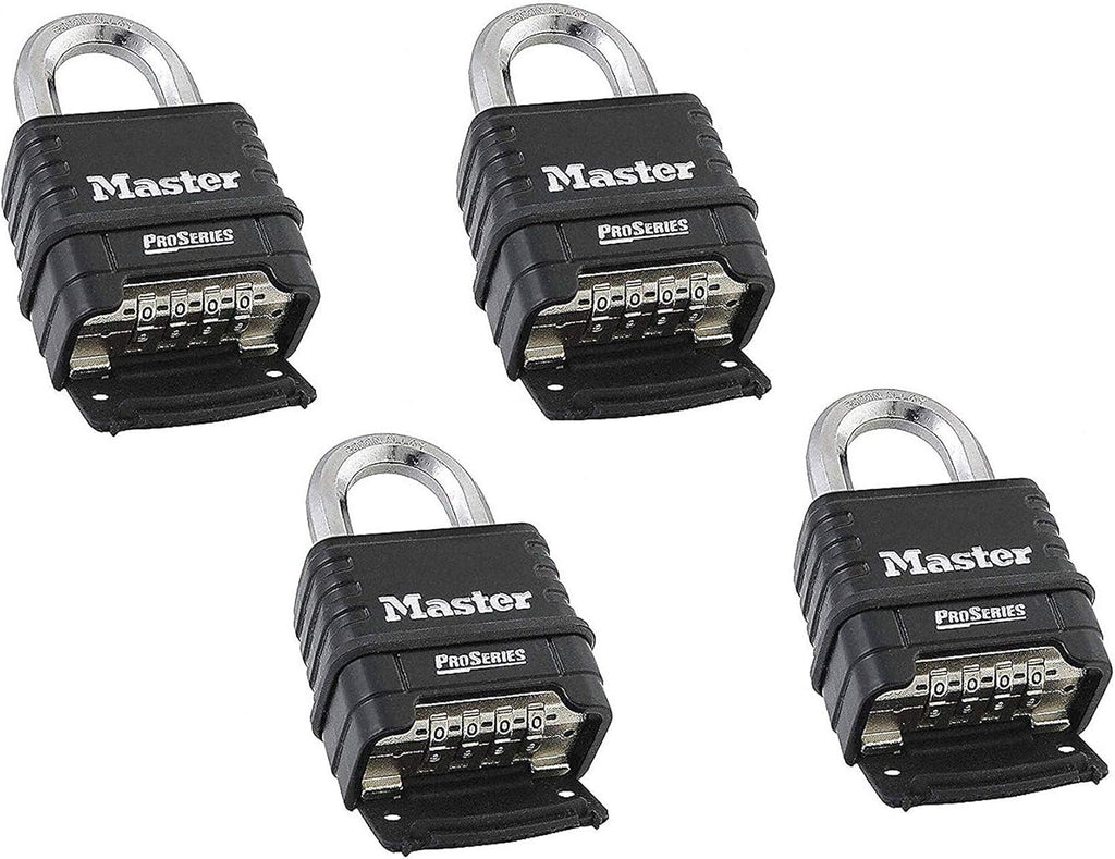 4 Pack Die Cast Combination Padlock T5391