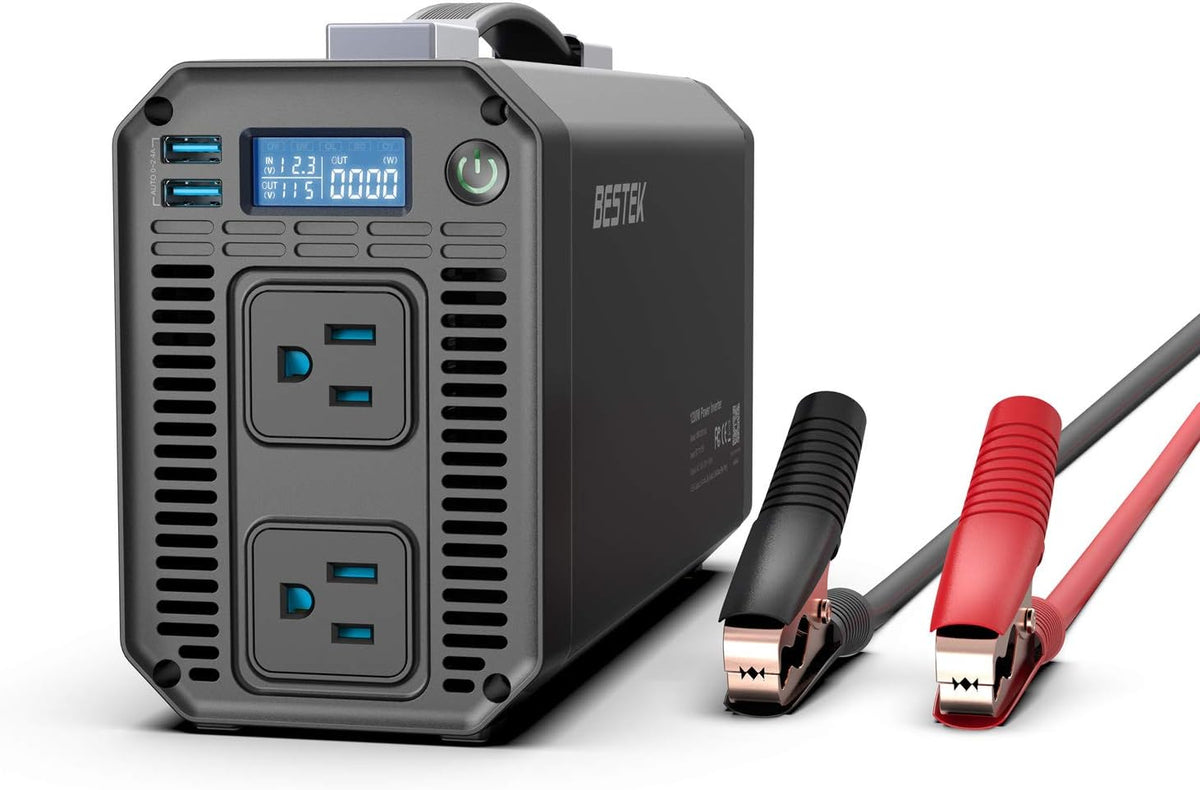 1200W Power Inverter with LCD Display Dual USB Car Charger R9629