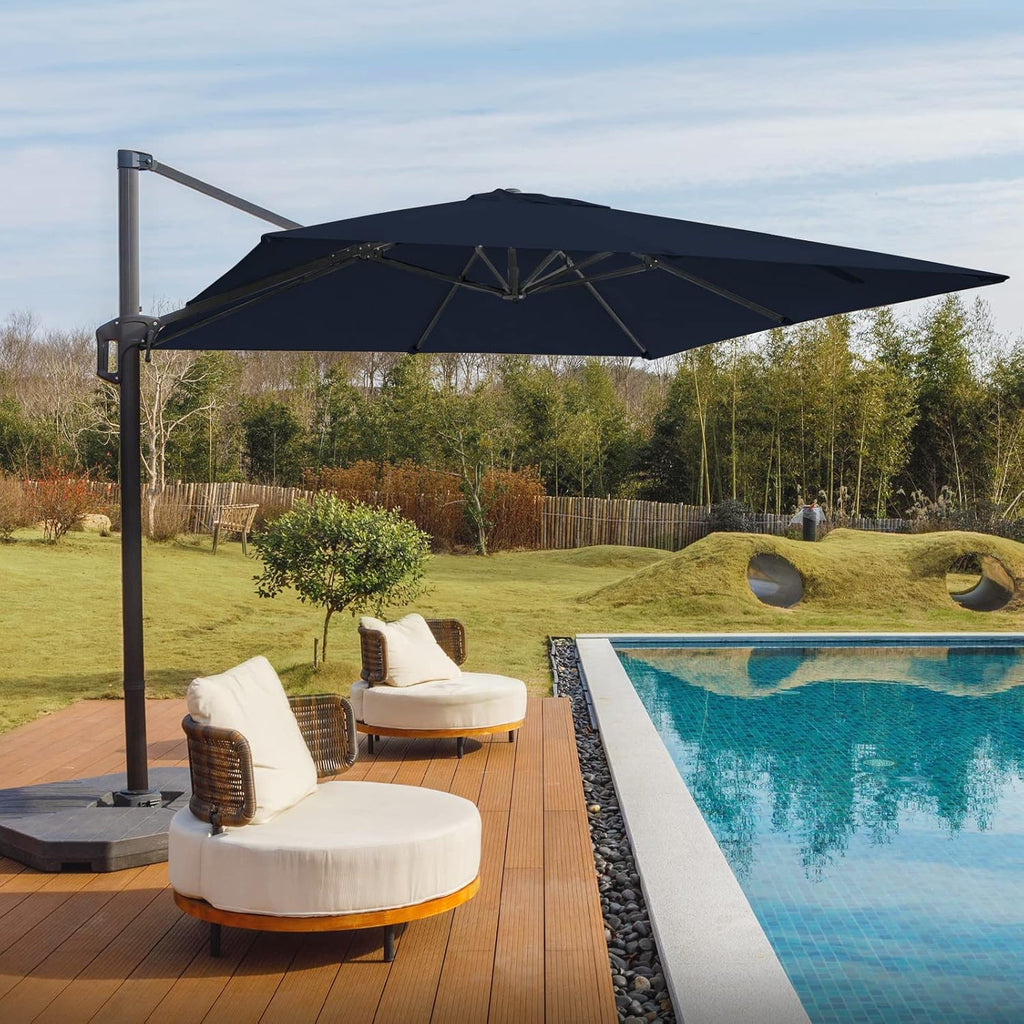10x10 FT Square Double Top Cantilever Patio Umbrella Z680783