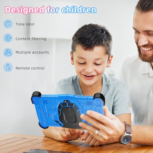 7 Inch Android 14 Kids Tablet, Octa-Core, 10+64GB, WiFi 6, Bluetooth 5.0, Blue R95704