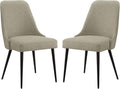 Beige Set of 2 Dining Chair U39138