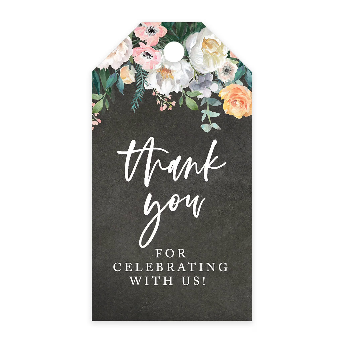 100-Pk Cardstock Gift Tags with Bakers V8628